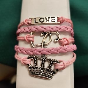 4/$20💥 Multi-layer Woven Bracelet Vintage Style(Pink)